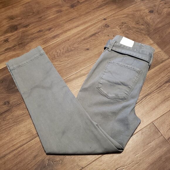 White House Black Market  Army Green NWT Pants  Slim Crop Sz 00R - Picture 6 of 9